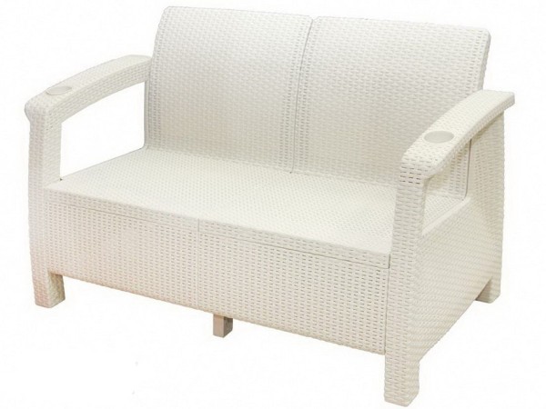 Двухместный диван Yalta Sofa Seаt белый купить в Уфе