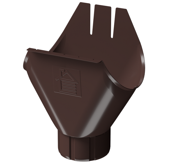 Воронка желоба D125 Döcke STAL PREMIUM Шоколад, (RAL 8019) купить в Уфе