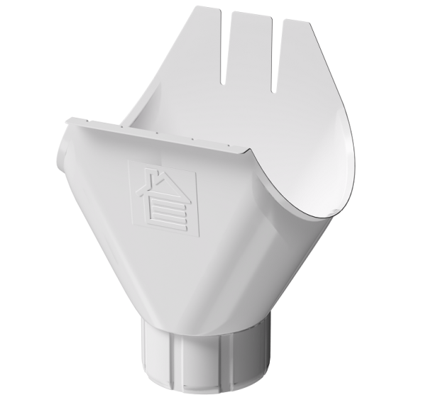 Воронка желоба D125 Döcke STAL PREMIUM Пломбир, (RAL 9010) купить в Уфе