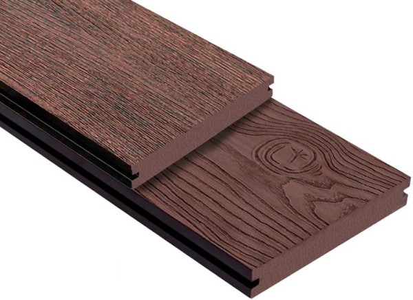 Террасная доска ДПК Outdoor 3D полнотелая STORM/OCEAN BROWN коричневая микс купить в Уфе