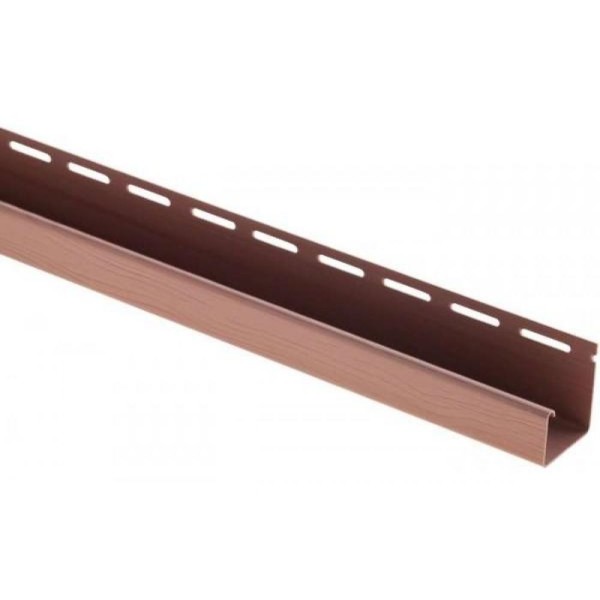 J-профиль Люкс Крашенный, T-15, ВН, Красно-коричневый купить в Уфе
