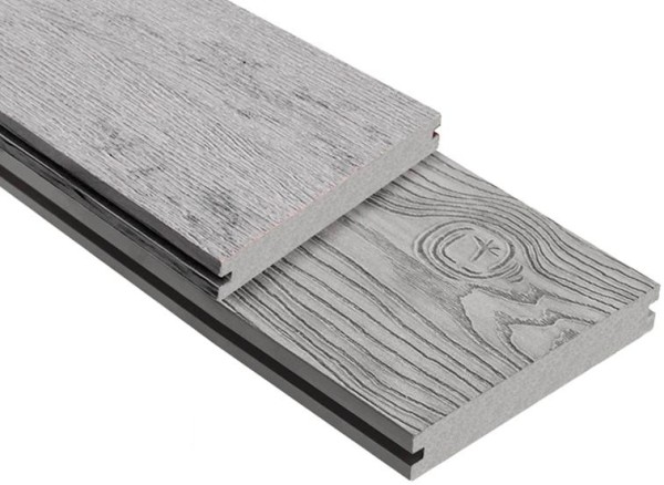 Террасная доска ДПК Outdoor 3D полнотелая STORM/OCEAN GREY серая микс купить в Уфе