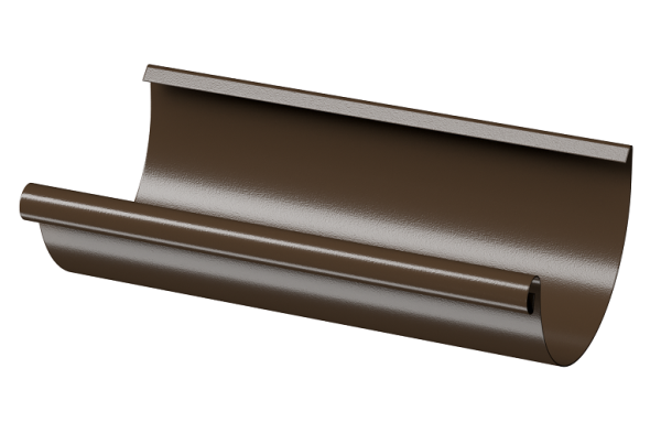 Желоб полукруглый D125 3 м Döcke STAL PREMIUM Каштан, (RAL 8017) купить в Уфе