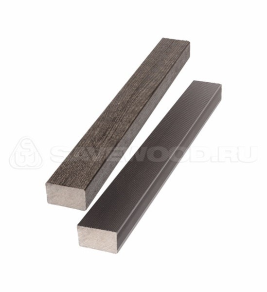 Брус лавочный ДПК полнотелый Savewood тёмно-коричневый купить в Уфе