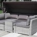 Диван-Трансформер AFINA плетеный из иск. ротанга AFM-320G Grey купить в Уфе