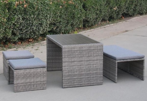 Диван-Трансформер AFINA плетеный из иск. ротанга S330G-W78 Grey купить в Уфе