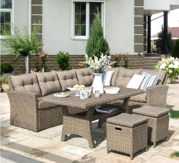 Комплект мебели AFINA плетеной из иск. ротанга AFM-307B Beige купить в Уфе