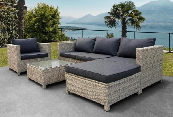 Комплект мебели AFINA плетеной из иск. ротанга YR821G Grey/Grey купить в Уфе