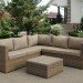 Комплект мебели AFINA плетеной из иск. ротанга YR825B Beige купить в Уфе