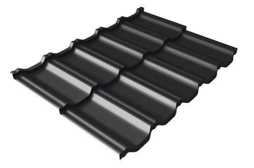 Металлочерепица модульная Квинта Uno Grand Line c 3D резом 0,5 Rooftop Matte RAL 9005 черный купить в Уфе