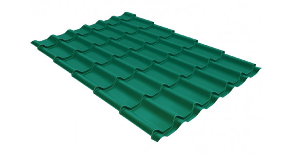 Металлочерепица классик 0,5 Satin RAL 5021 купить в Уфе