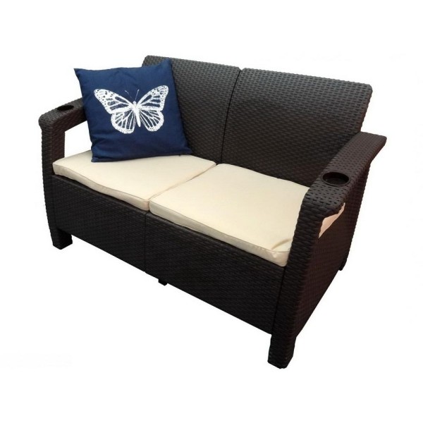 Двухместный диван Yalta Sofa Seаt венге купить в Уфе