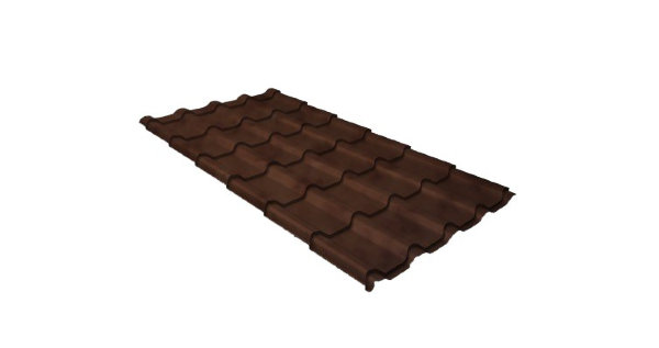 Металлочерепица камея 0,45 Safari Twincolor Brown купить в Уфе