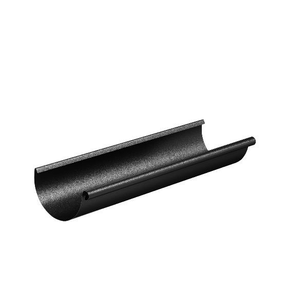 Водосток Aquasistem, система 125x90 - Водосточный желоб 3.00м RAL 9005 Чёрный купить в Уфе