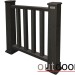 Ограждение из ДПК Outdoor Классик 3D STORM чёрный купить в Уфе