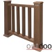 Ограждение из ДПК Outdoor Классик 3D STORM коричневый микс купить в Уфе