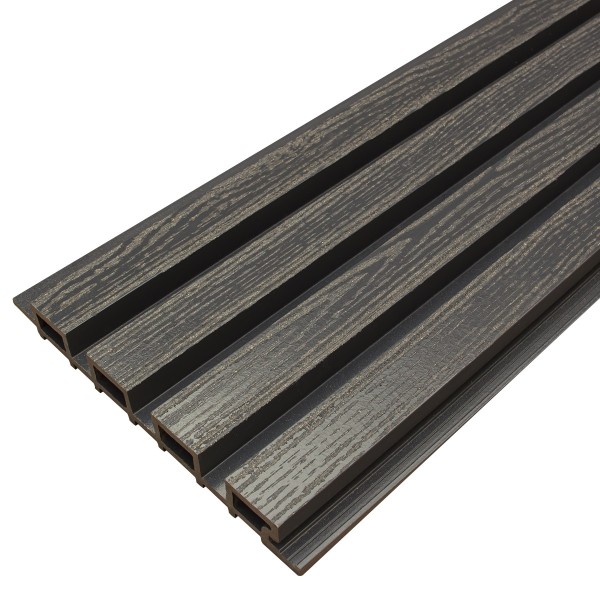 Фасадная доска из ДПК Faynag Wood Рейка Мокрый Асфальт купить в Уфе