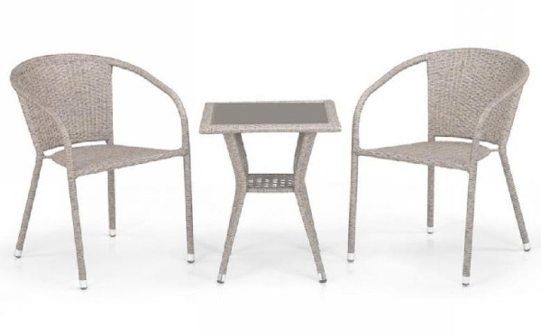 Комплект плетеной мебели AFINA из иск. ротанга T25C/Y137C-W85 Latte 2Pcs купить в Уфе