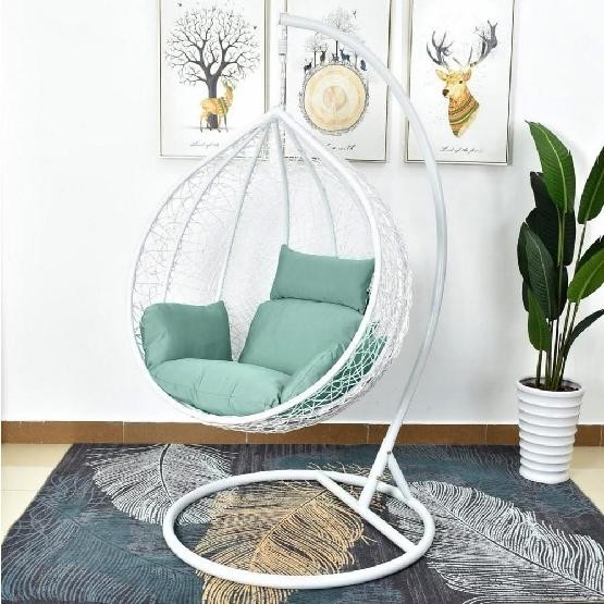 Кресло Подвесное из искусственного ротанга AFM-168A-L White/Green купить в Уфе