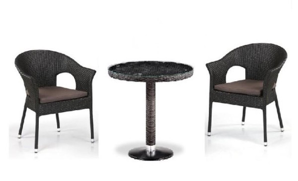 Комплект плетеной мебели AFINA из иск. ротанга T601/Y79A-W53 Brown 2Pcs купить в Уфе