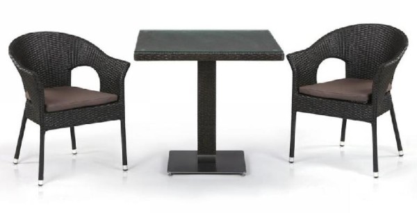 Комплект плетеной мебели AFINA из иск. ротанга T605SWT/Y79A-W53 Brown 2Pcs купить в Уфе