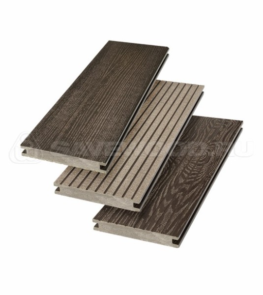 Террасная доска SW Fraxinus (R) полнотелая «SaveWood» Темно-коричневый купить в Уфе