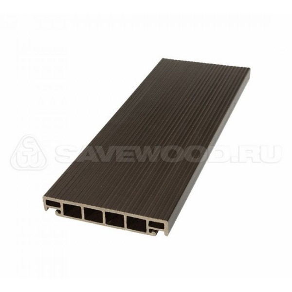 Террасная доска из ДПК SW-Salix «SaveWood» темно-коричневый купить в Уфе