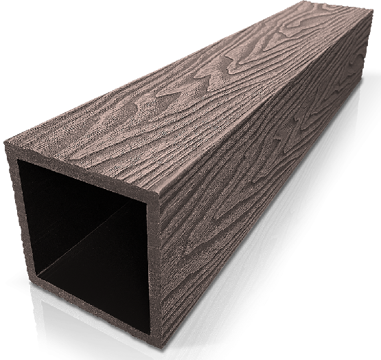Столб ДПК 3D GardenParkett фактура дерева Венге купить в Уфе