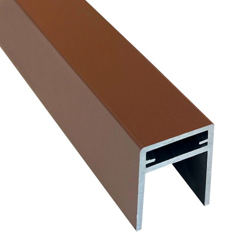 П-профиль Алюминиевый EasyDecking 35x25 Коричневый купить в Уфе