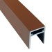 П-профиль Алюминиевый EasyDecking 35x25 Коричневый купить в Уфе