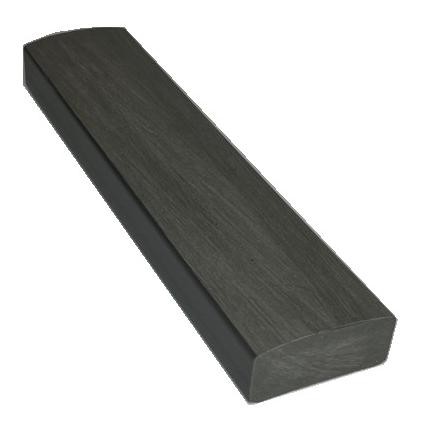 Лавочный брус Ecodecking Некст полнотелый брашированный 70х35 графит купить в Уфе