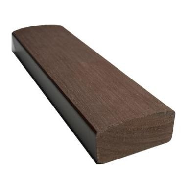 Лавочный брус Ecodecking Некст полнотелый брашированный 70х35 шоколад