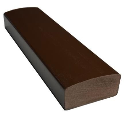 Лавочный брус Ecodecking Некст полнотелый глянцевый 70х35 шоколад купить в Уфе