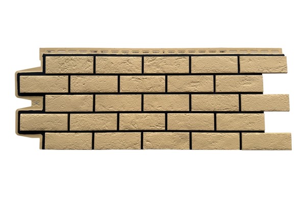 ФП Grand Line состаренный кирпич премиум Песочный (шов RAL 9005) купить в Уфе