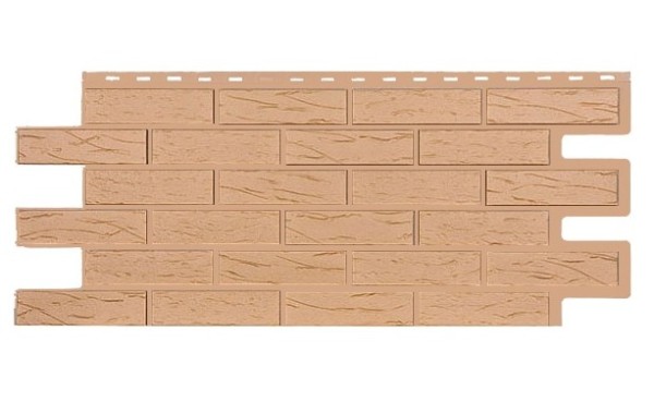 Фасадная панель T-Siding Кирпич Саман Эко Крем купить в Уфе