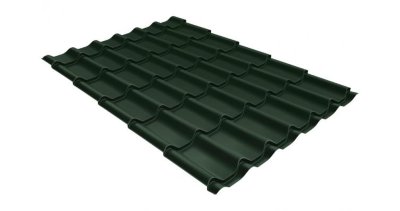 Металлочерепица классик 0,5 Satin RR 11 темно-зеленый