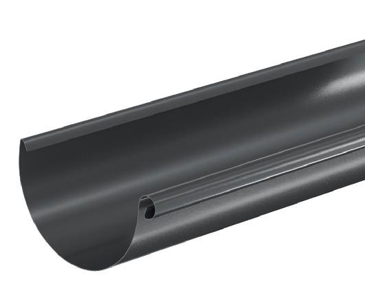 Водосток Aquasistem, система 125x90 - Водосточный желоб 3.00м RAL 7024 Тёмно-серый купить в Уфе